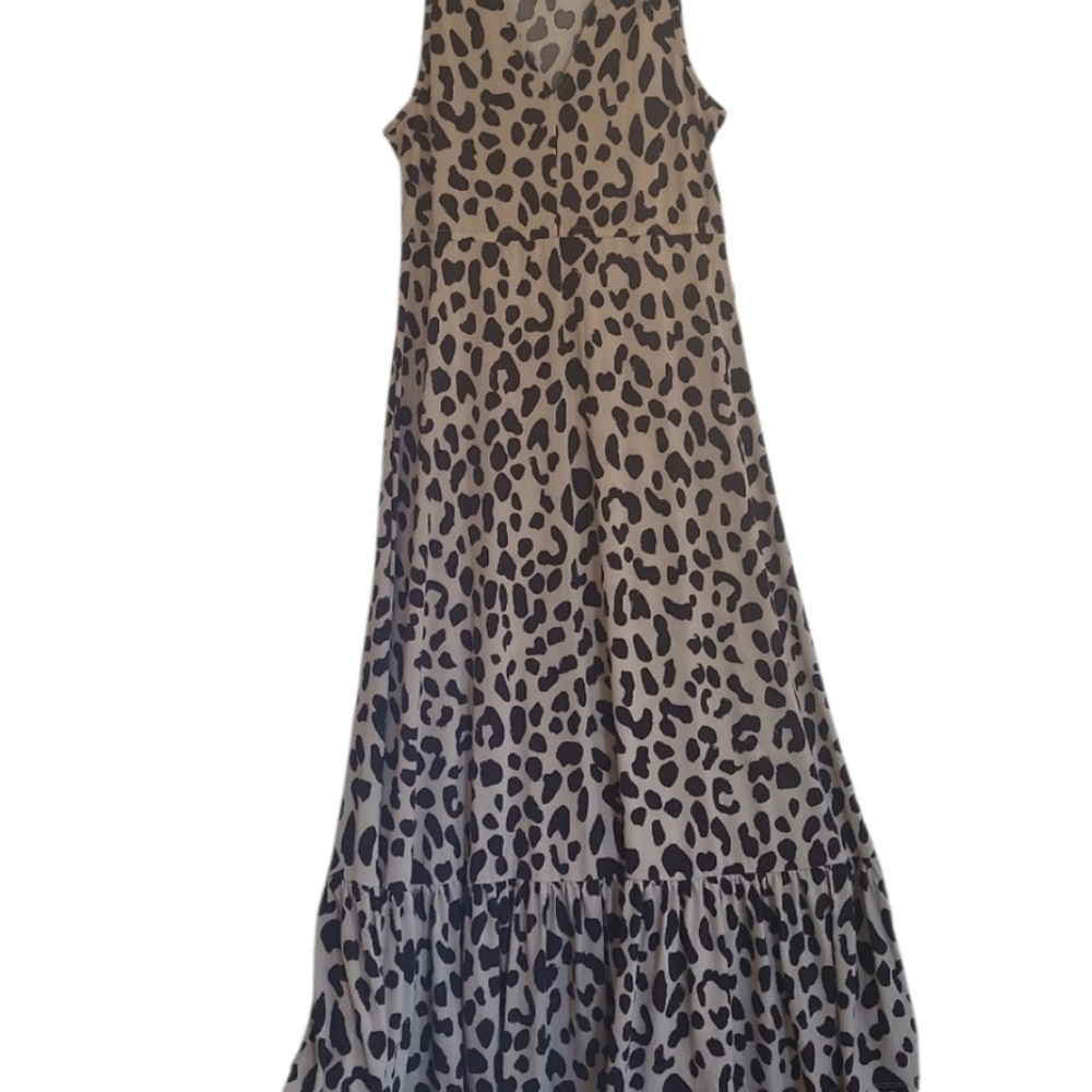 AX Paris Leopard Print Sleeveless Maxi Dress